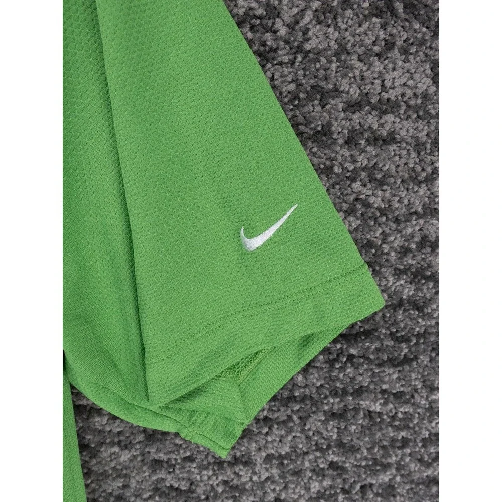 Ithaca Beer Co Shirt Mens Large Green Nike Golf Tour Performance Polo Workwear